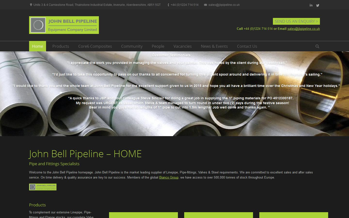 John Bell Pipeline Website