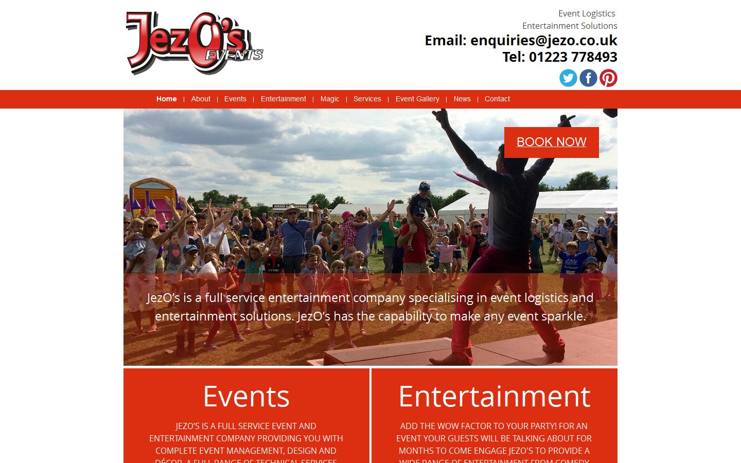 JezO''s Events Limited Website