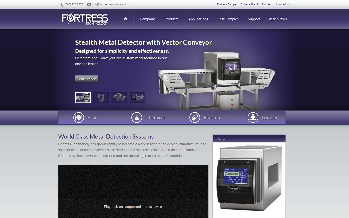 Fortress Technology (Europe) Ltd Website