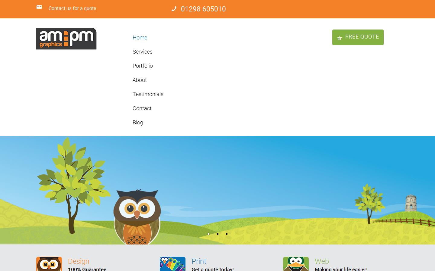 am:pm graphics Website