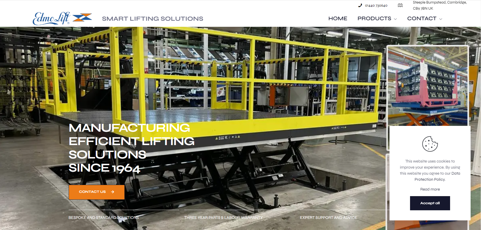 Edmolift UK Ltd Website