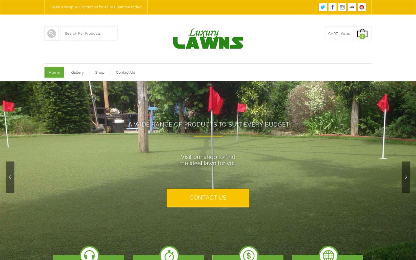 Luxury Lawns Artificial Grass Specialist Ltd  Website