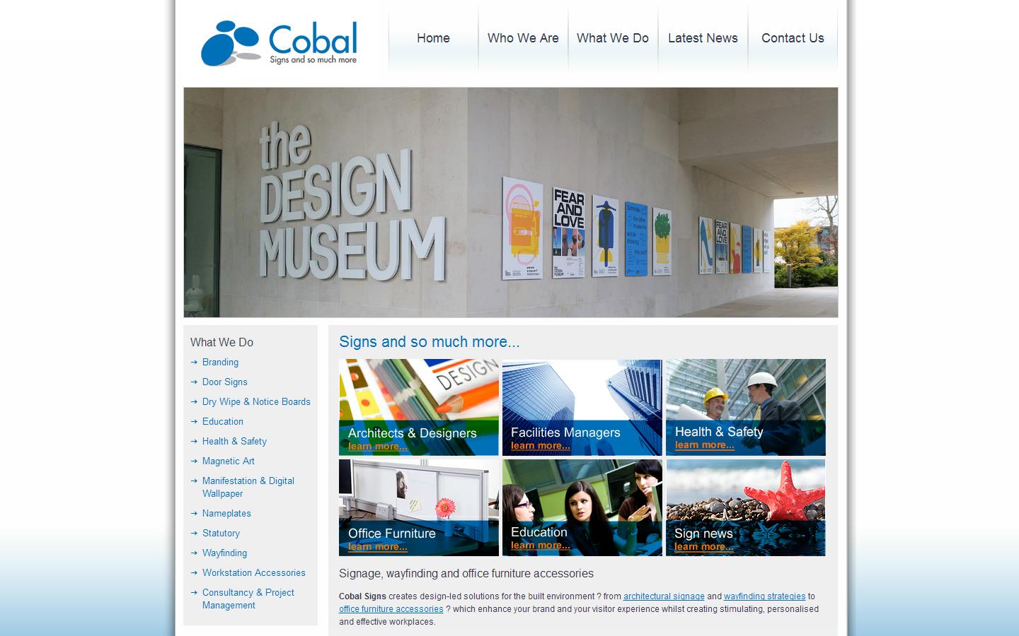 Cobal Sign Systems Website