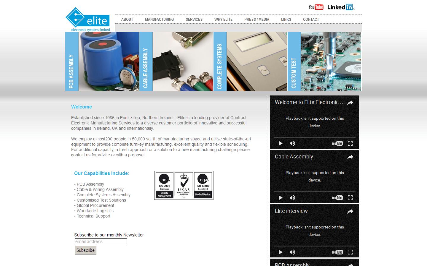 Elite Electronic Systems  Website