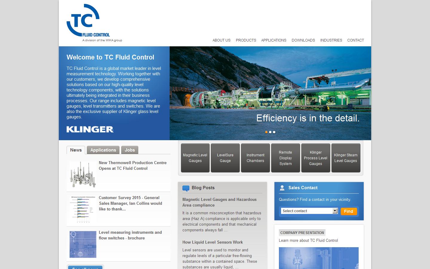 TC Fluid Control Website