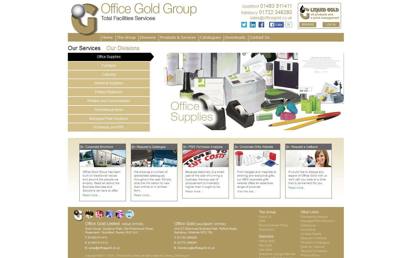 Office Gold Ltd Website