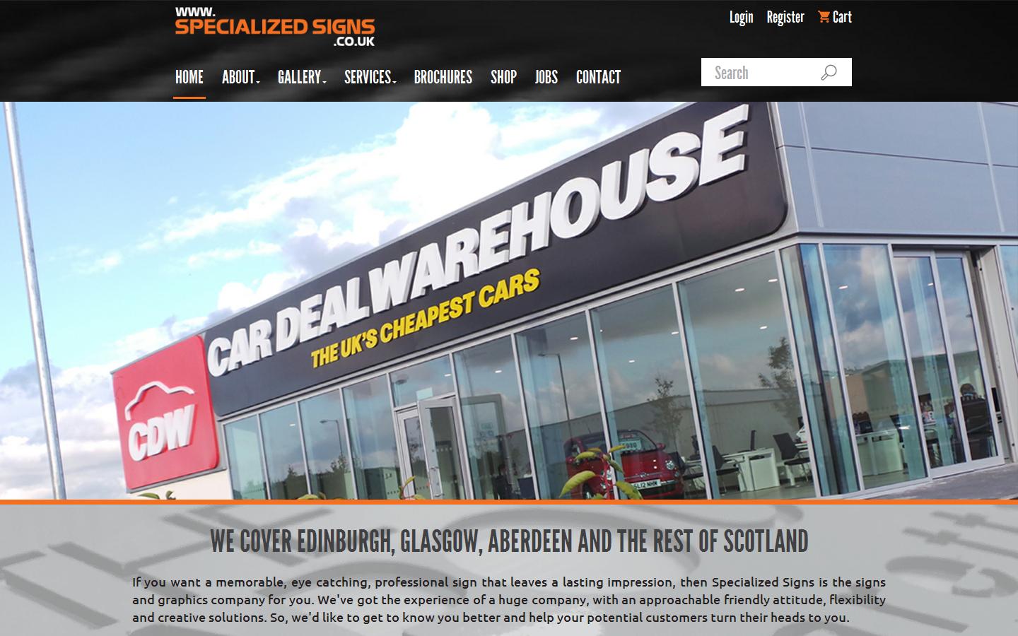 Specialized Signs Website