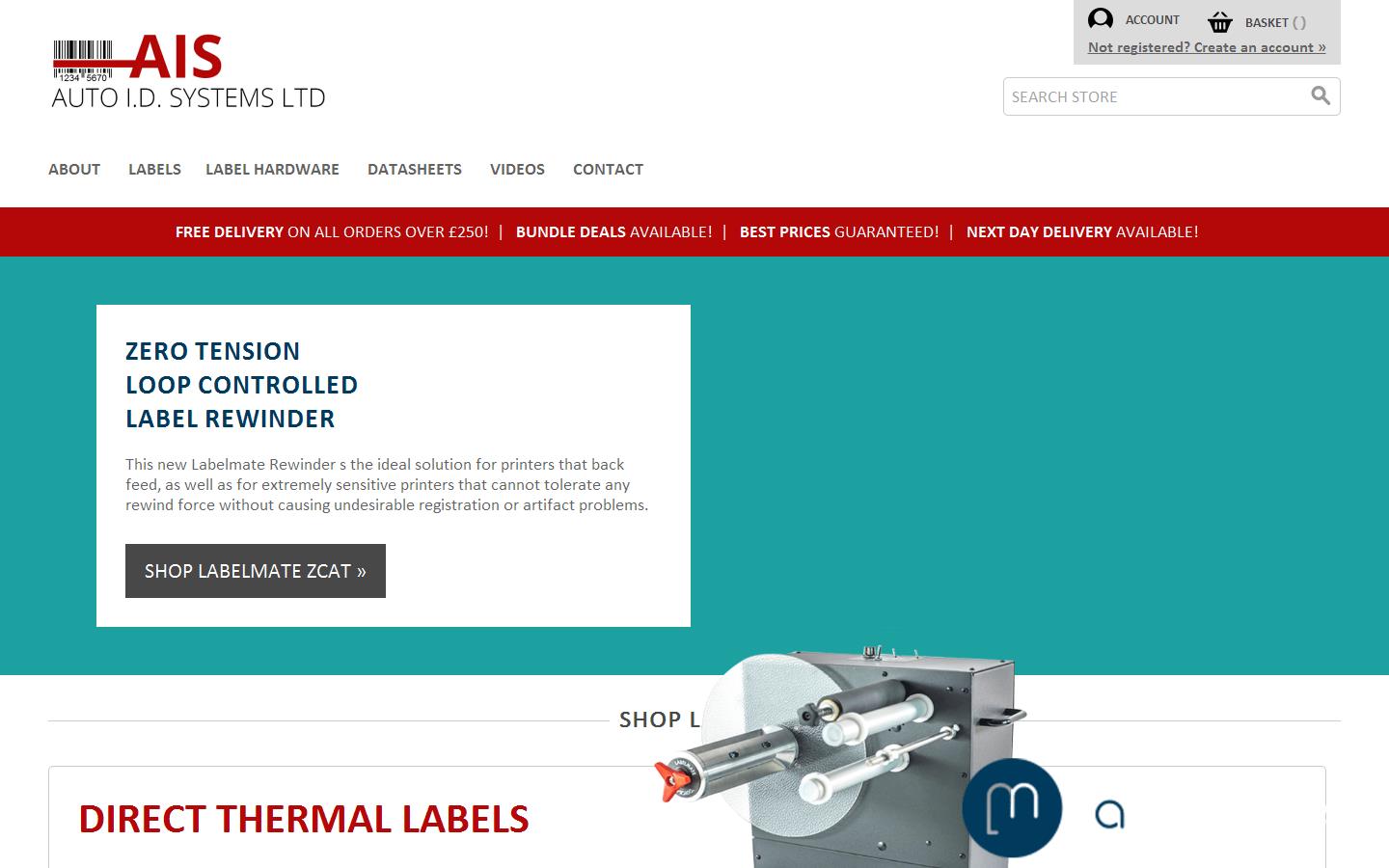 Auto ID Systems Ltd Website