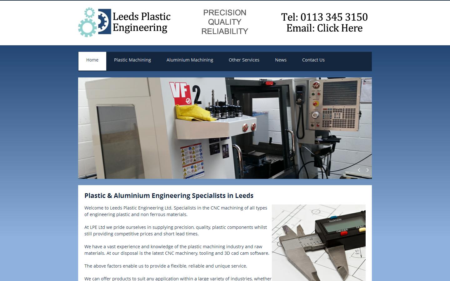 Leeds Plastic Engineering Ltd Website