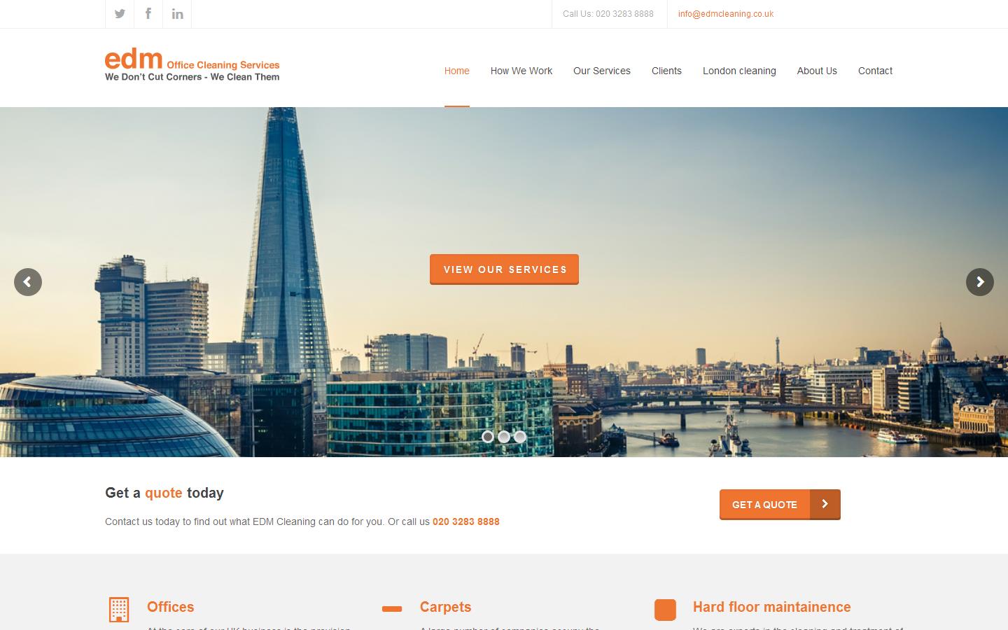 EDM Cleaning Website