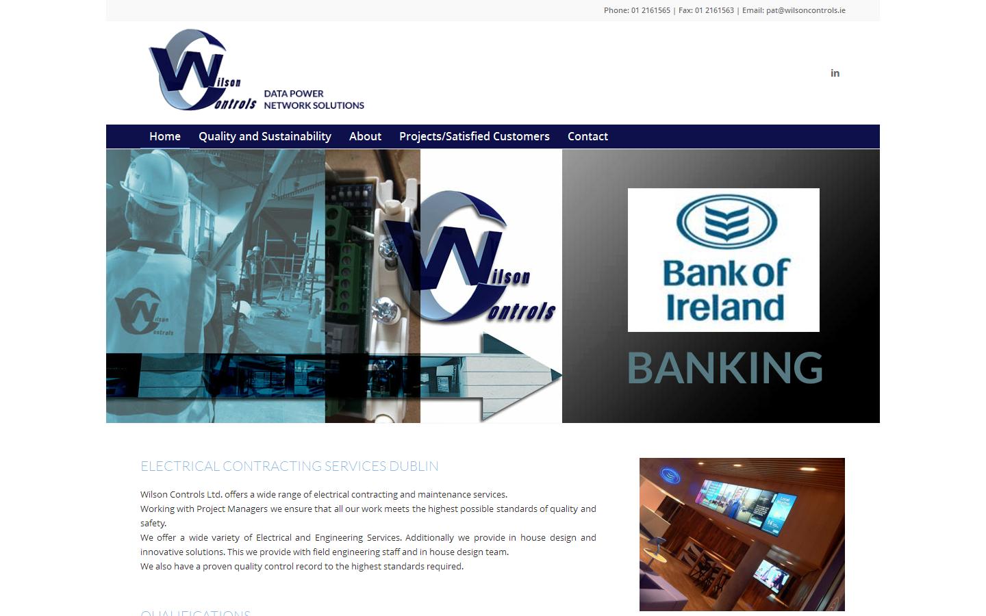 Wilson Controls Ltd Website