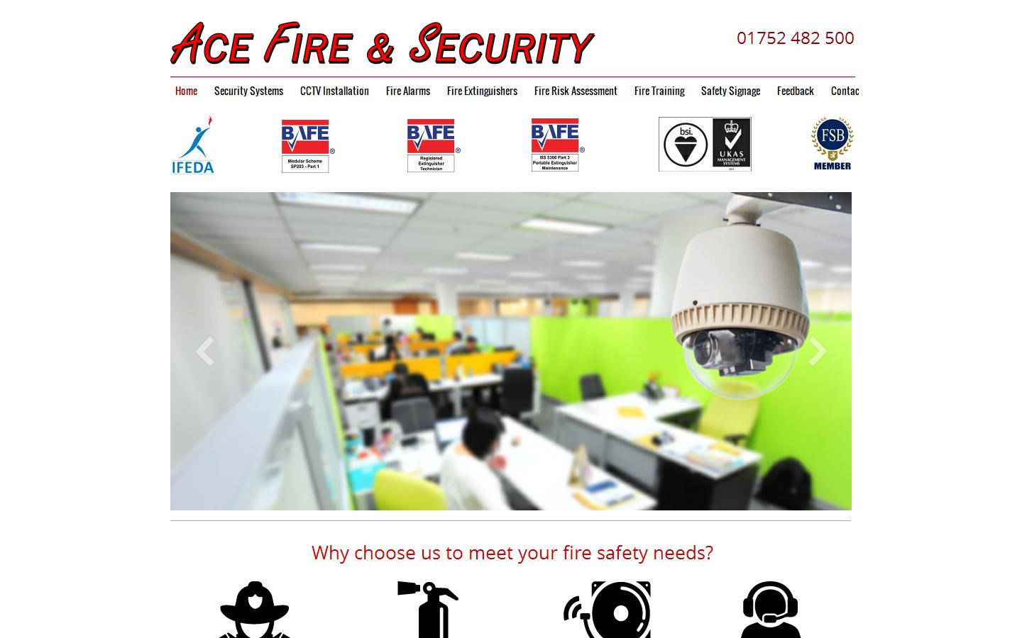 Ace Fire & Security Website