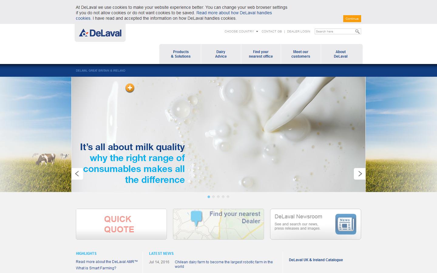 De Laval Ltd Website