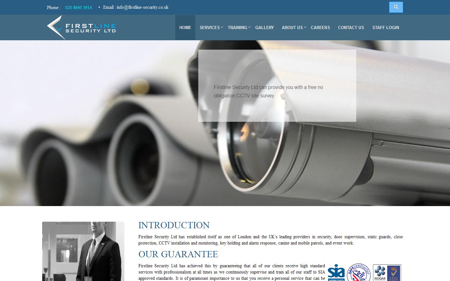 First Line Security Website