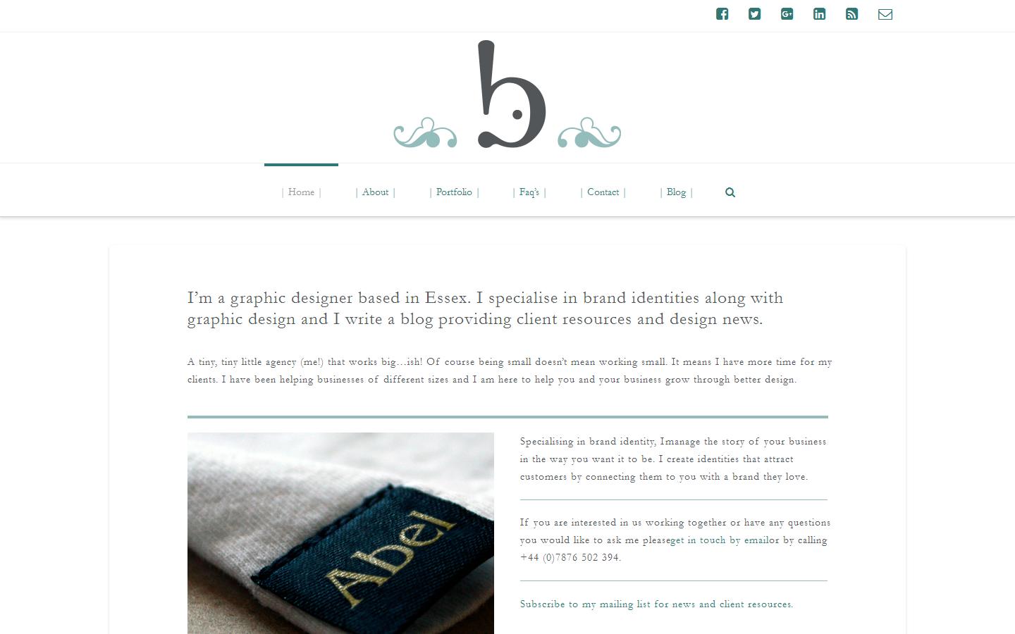 b creative branding Website