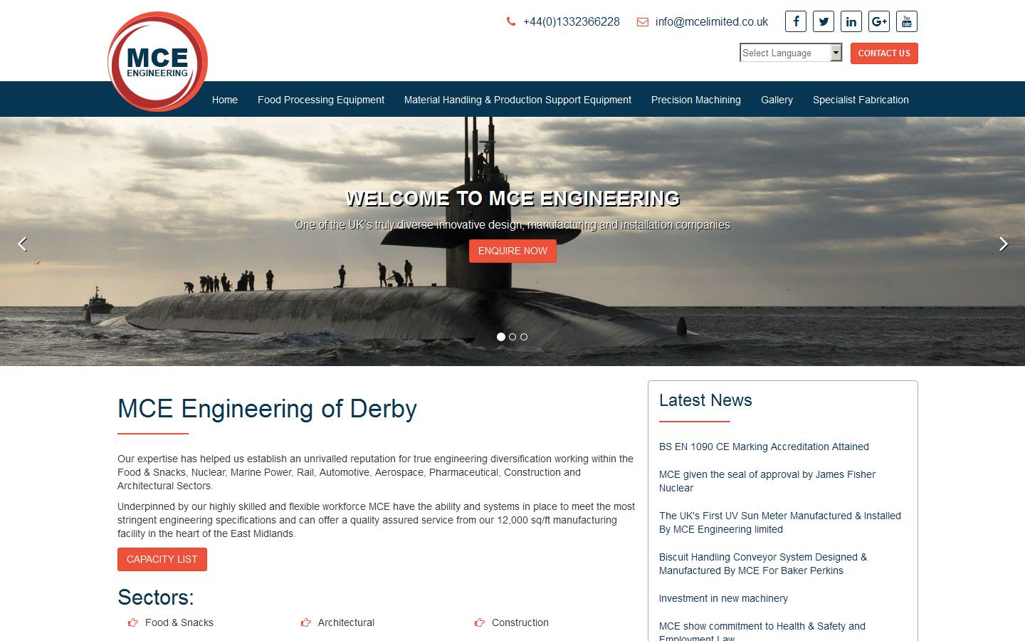 MCE Engineering Website