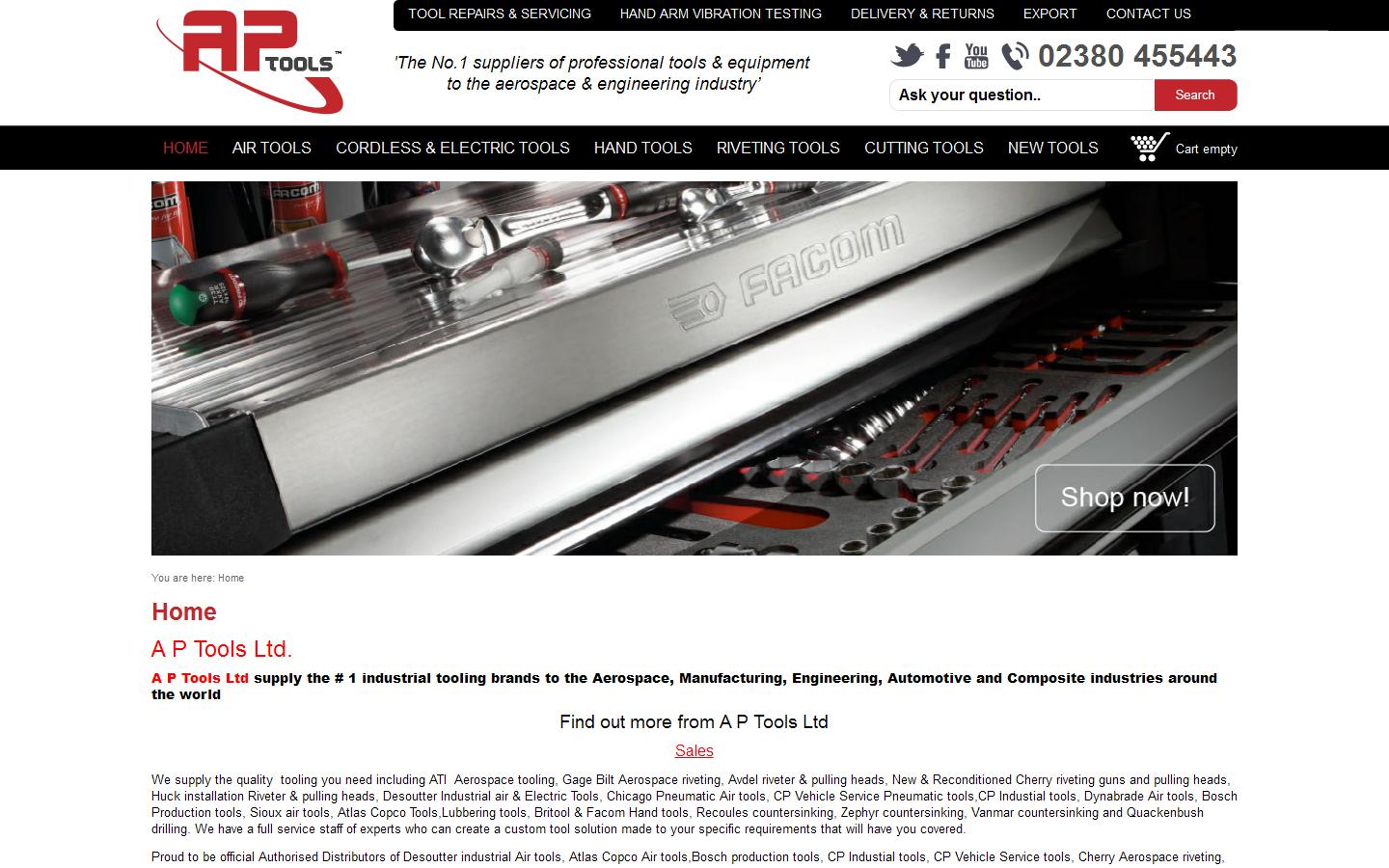 AP Tools Ltd Website