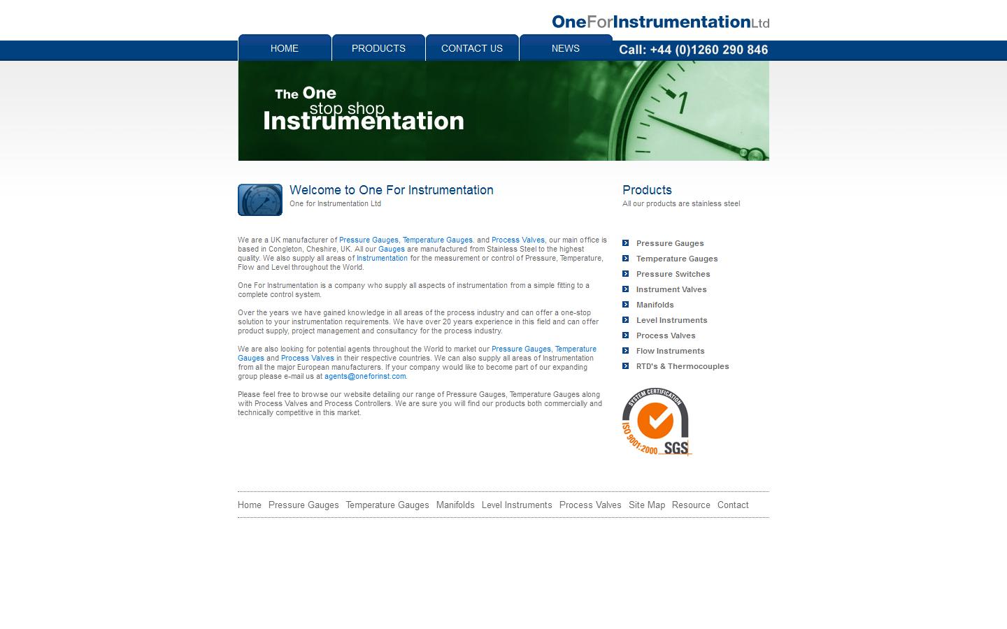 One for Instrumentation Website