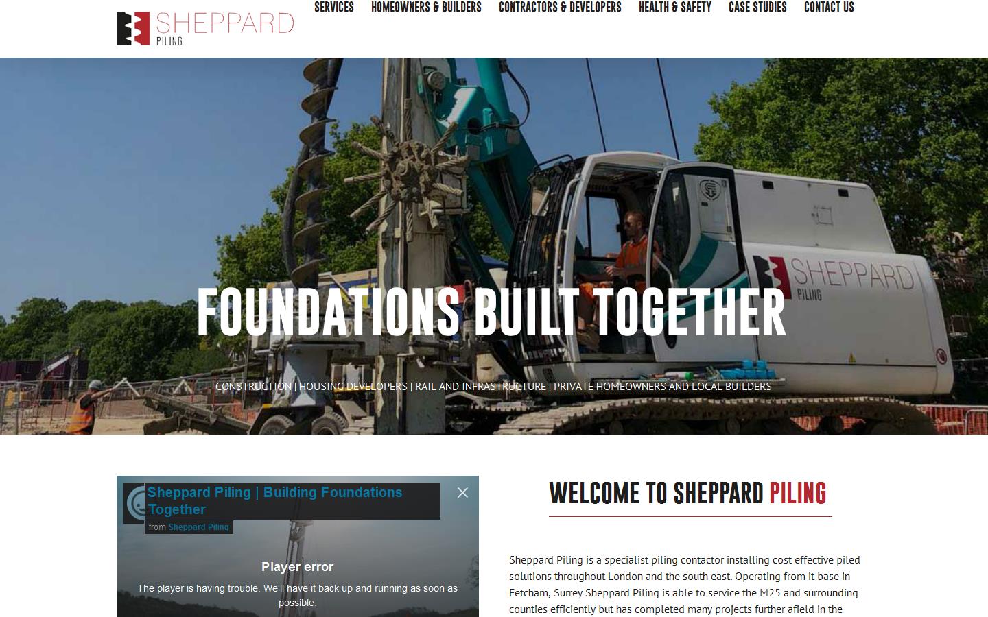 Sheppard Piling Website
