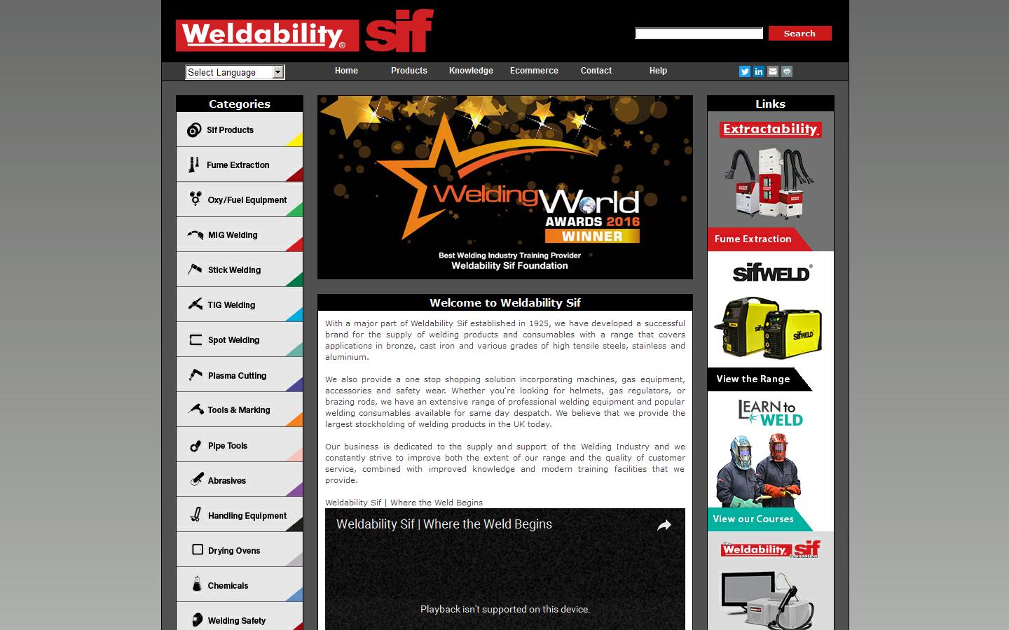 Wholesale Welding Supplies Ltd Website