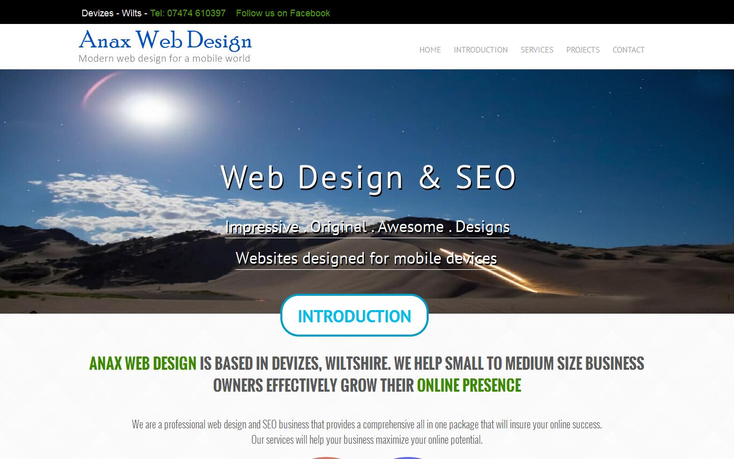 Anax Web Design Website