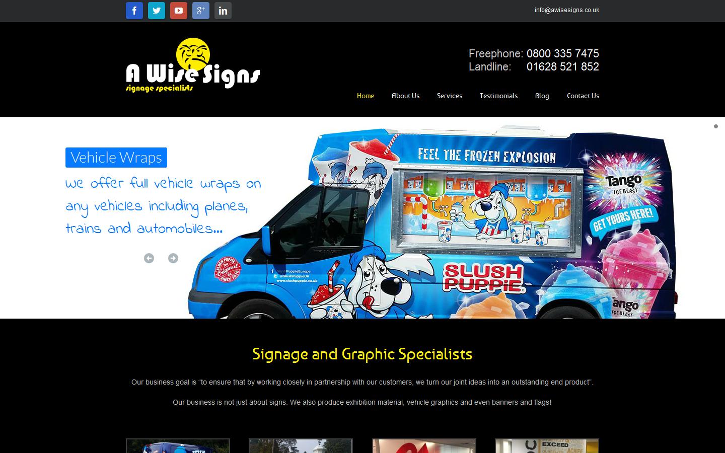 A Wise Signs Ltd Website