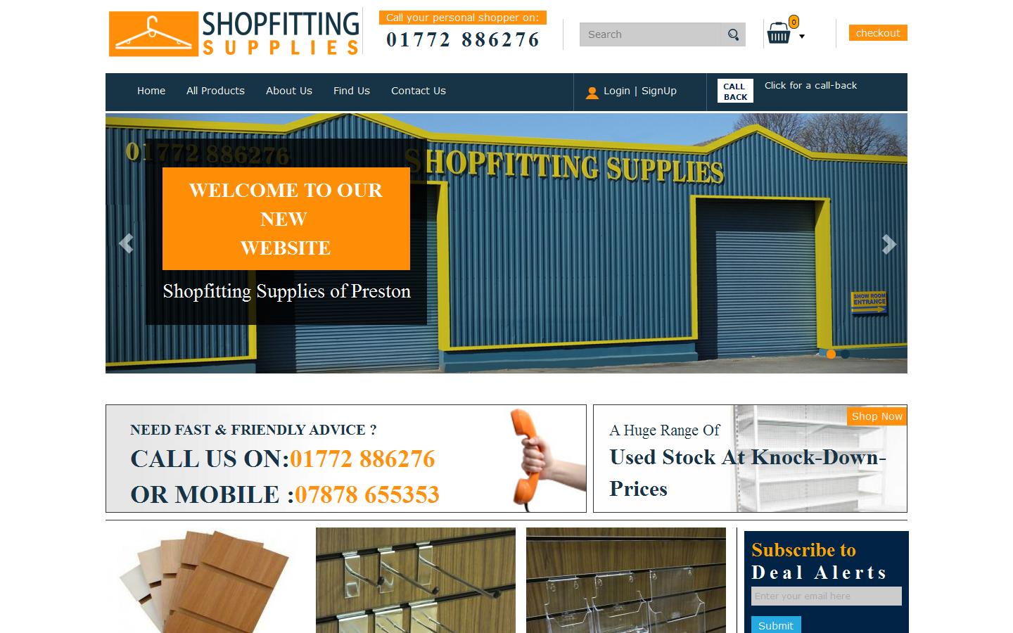 Shopfitting Supplies Ltd Website