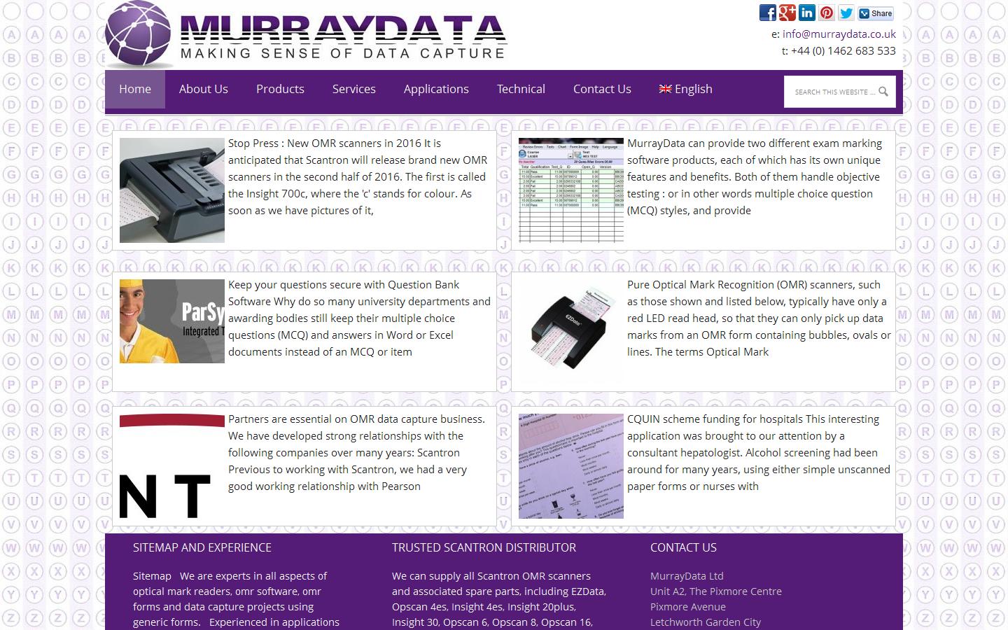 MurrayData Ltd Website