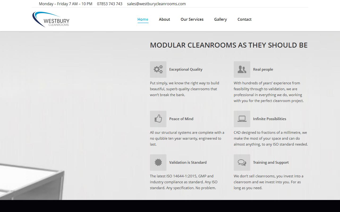 Modular Cleanrooms Website