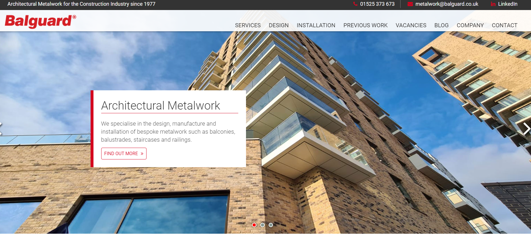 Balguard Engineering Ltd Website