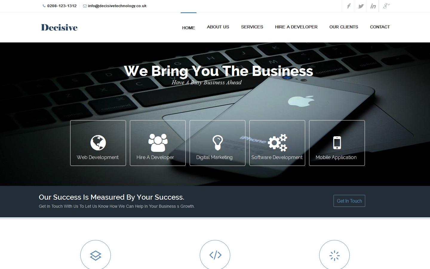 Decisive Technology Website