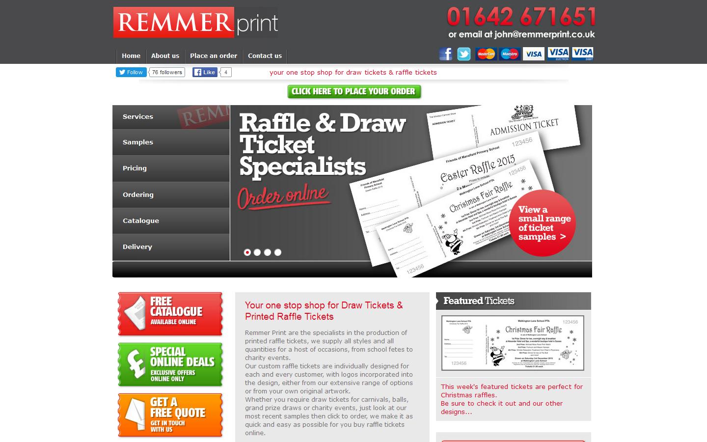 Remmer Print Ltd Website