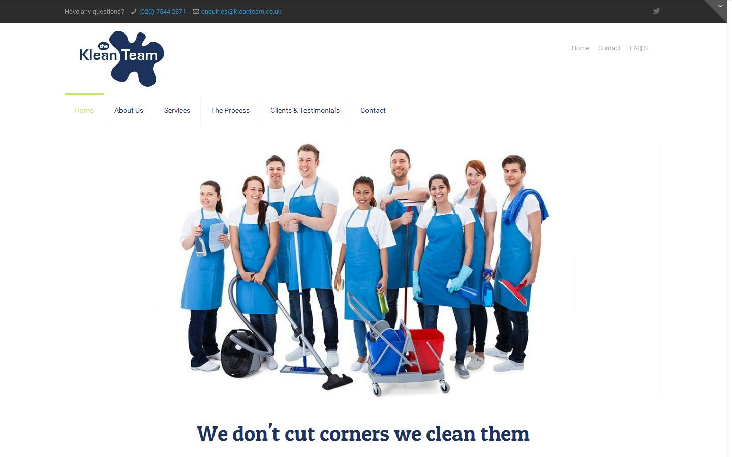 The Klean Team Website