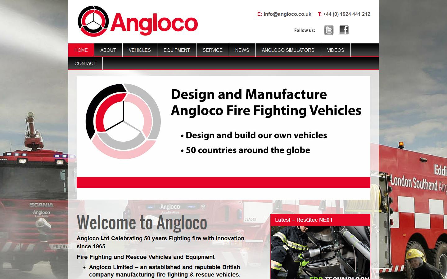 Angloco Ltd Website