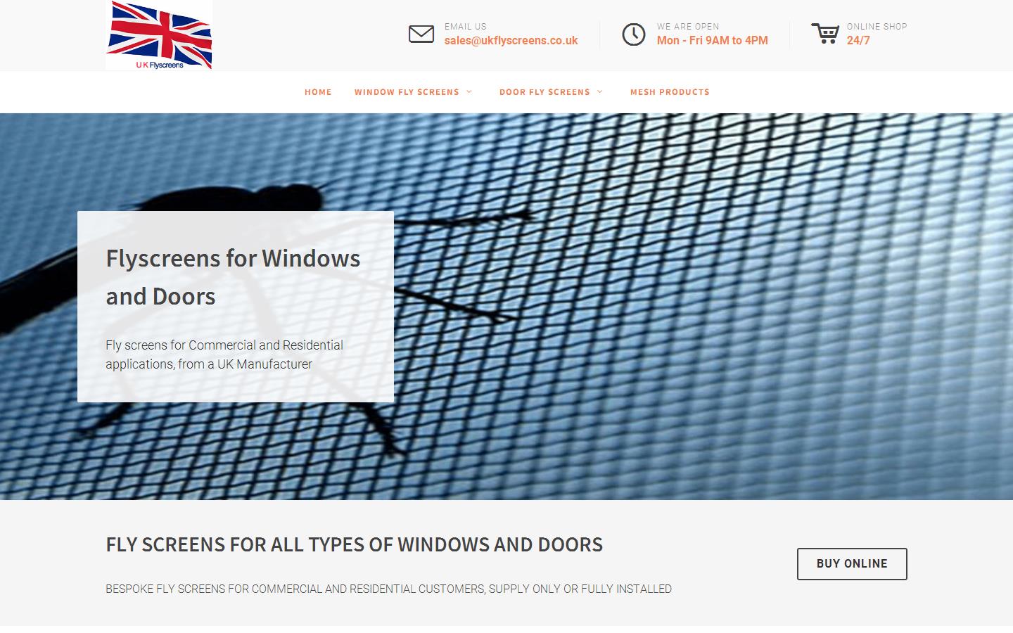 UK Flyscreens Website