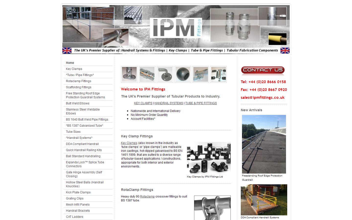 IPM Fittings Website