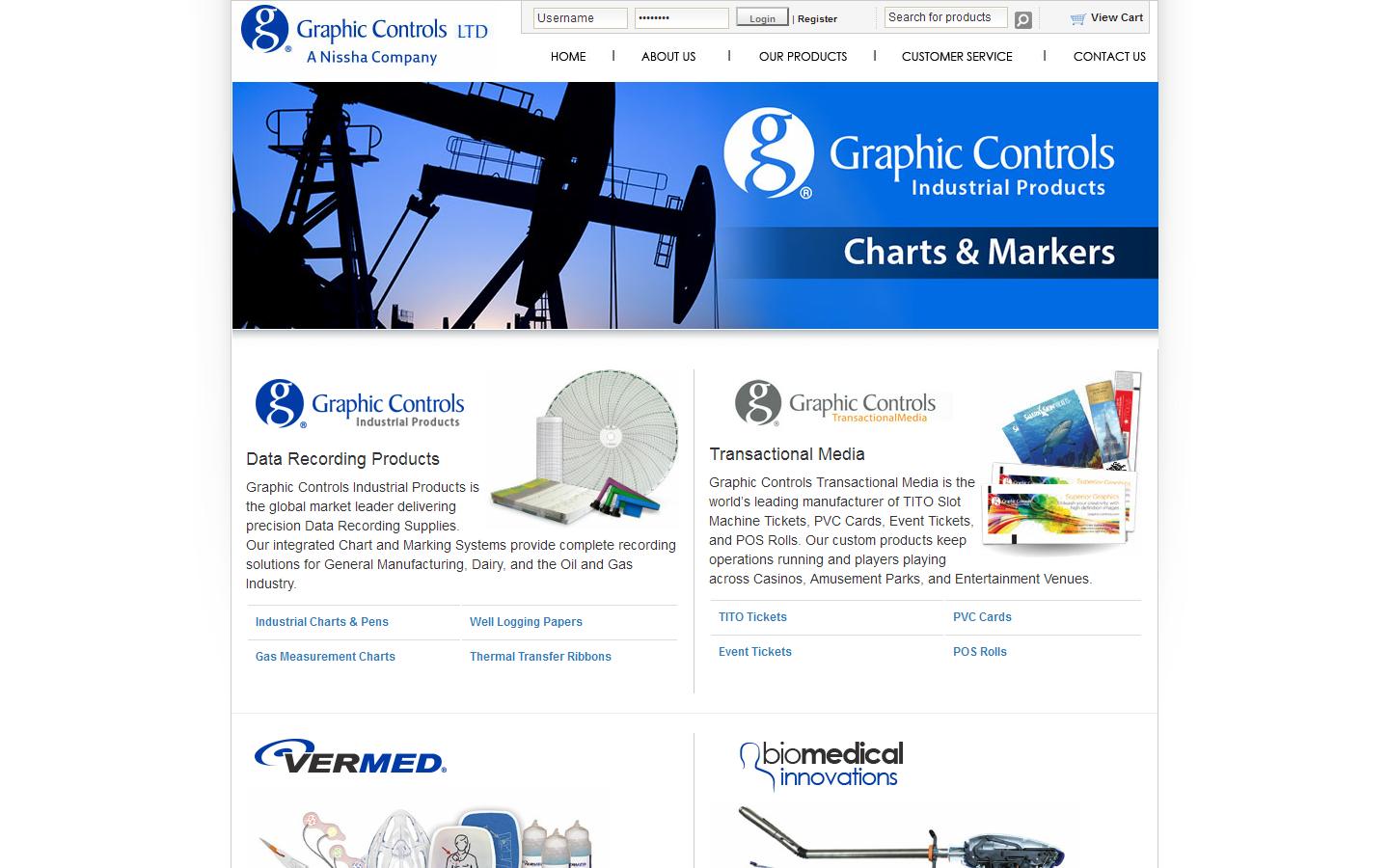 Graphic Controls Ltd Website