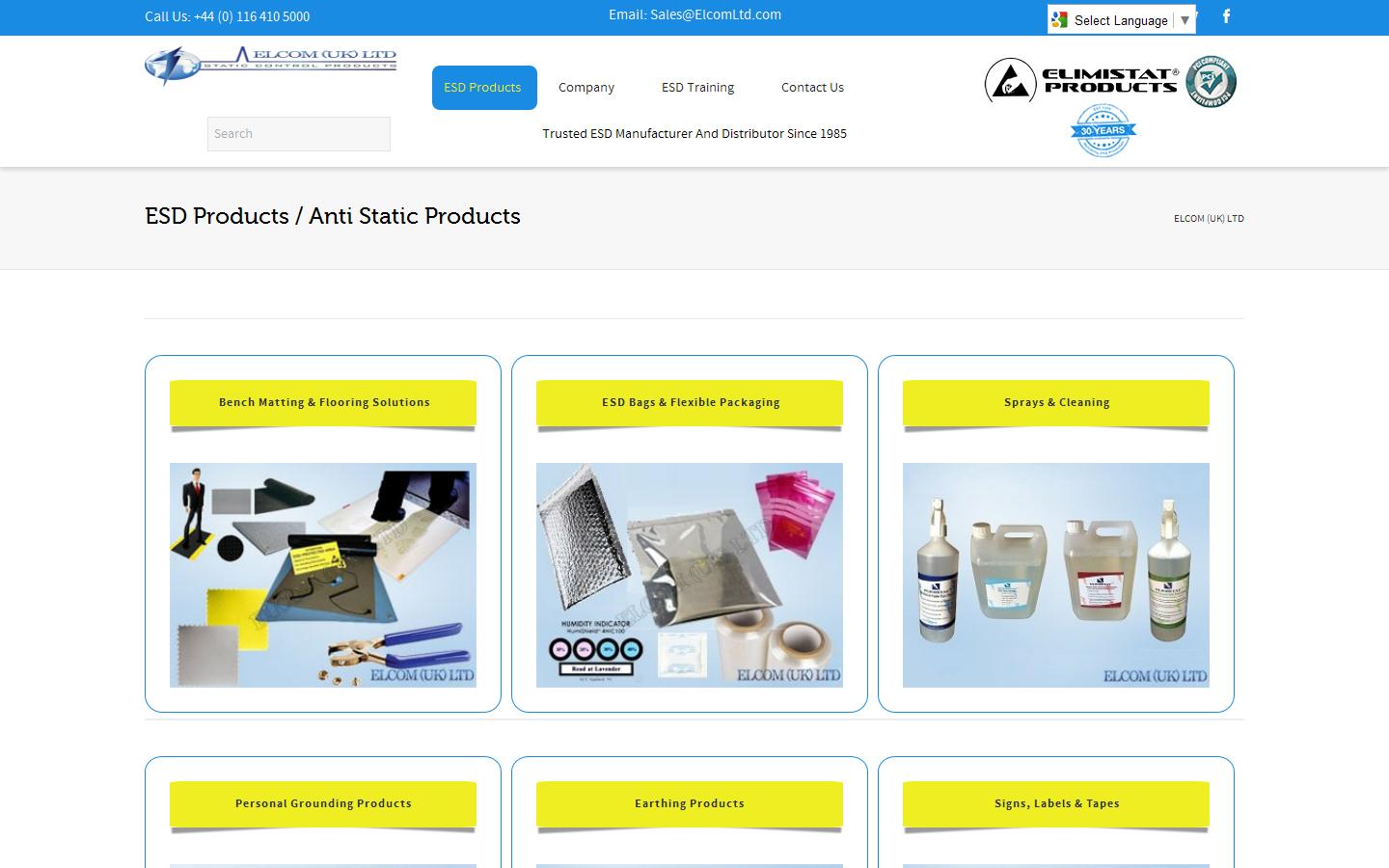 ELCOM UK LTD Website