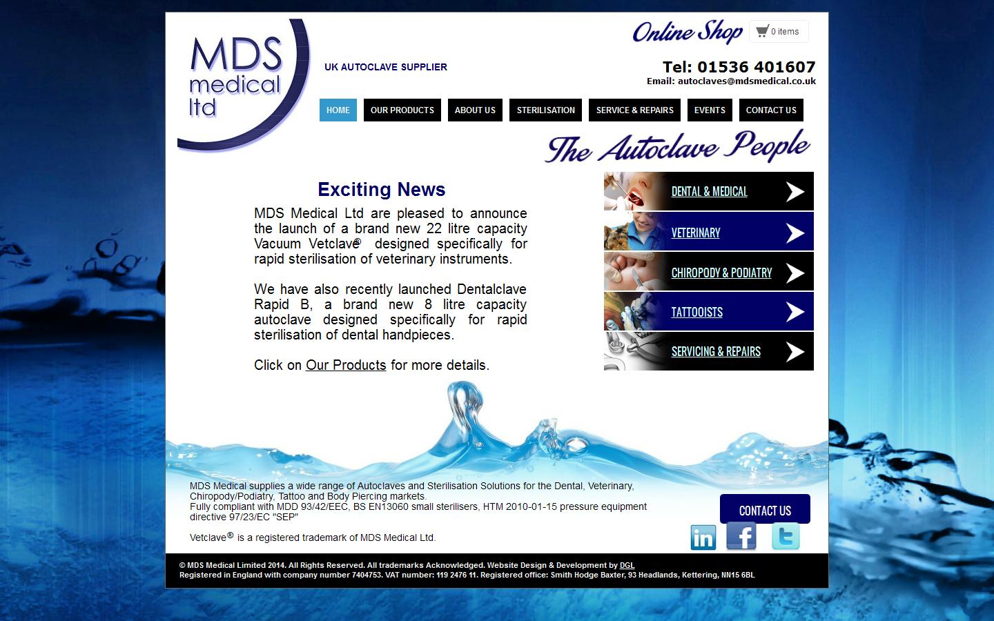 MDS Medical Ltd Website