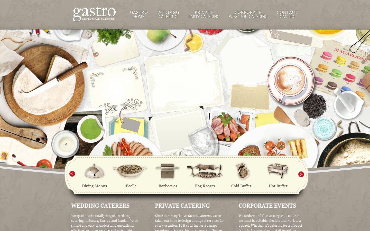 Gastro Catering Website