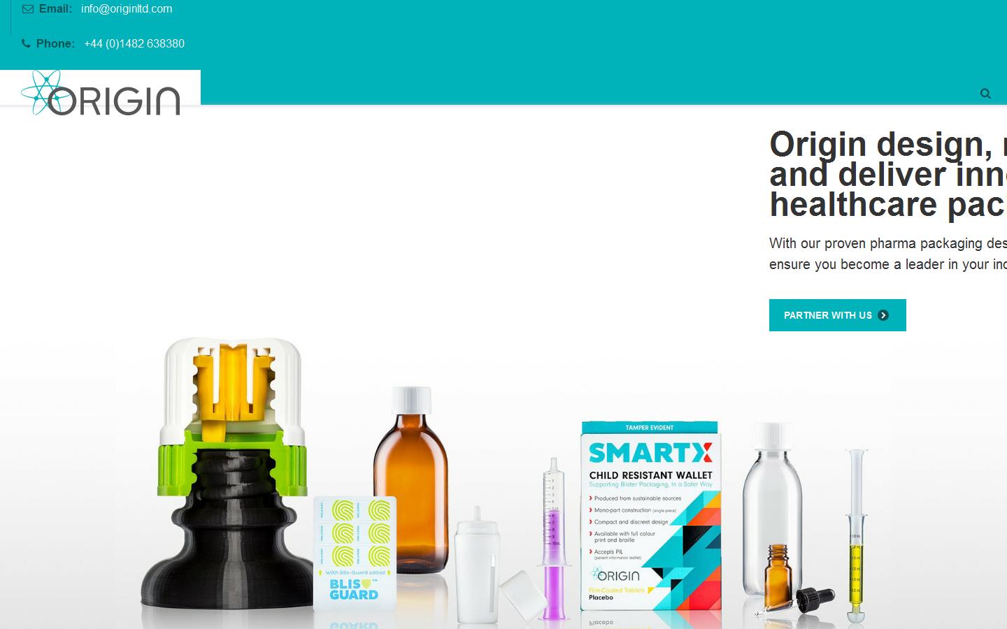 Origin Pharma Packaging Website