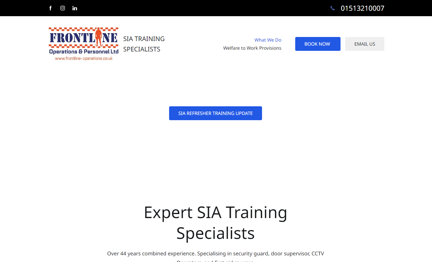 Frontline Operations & Personnel Ltd Website