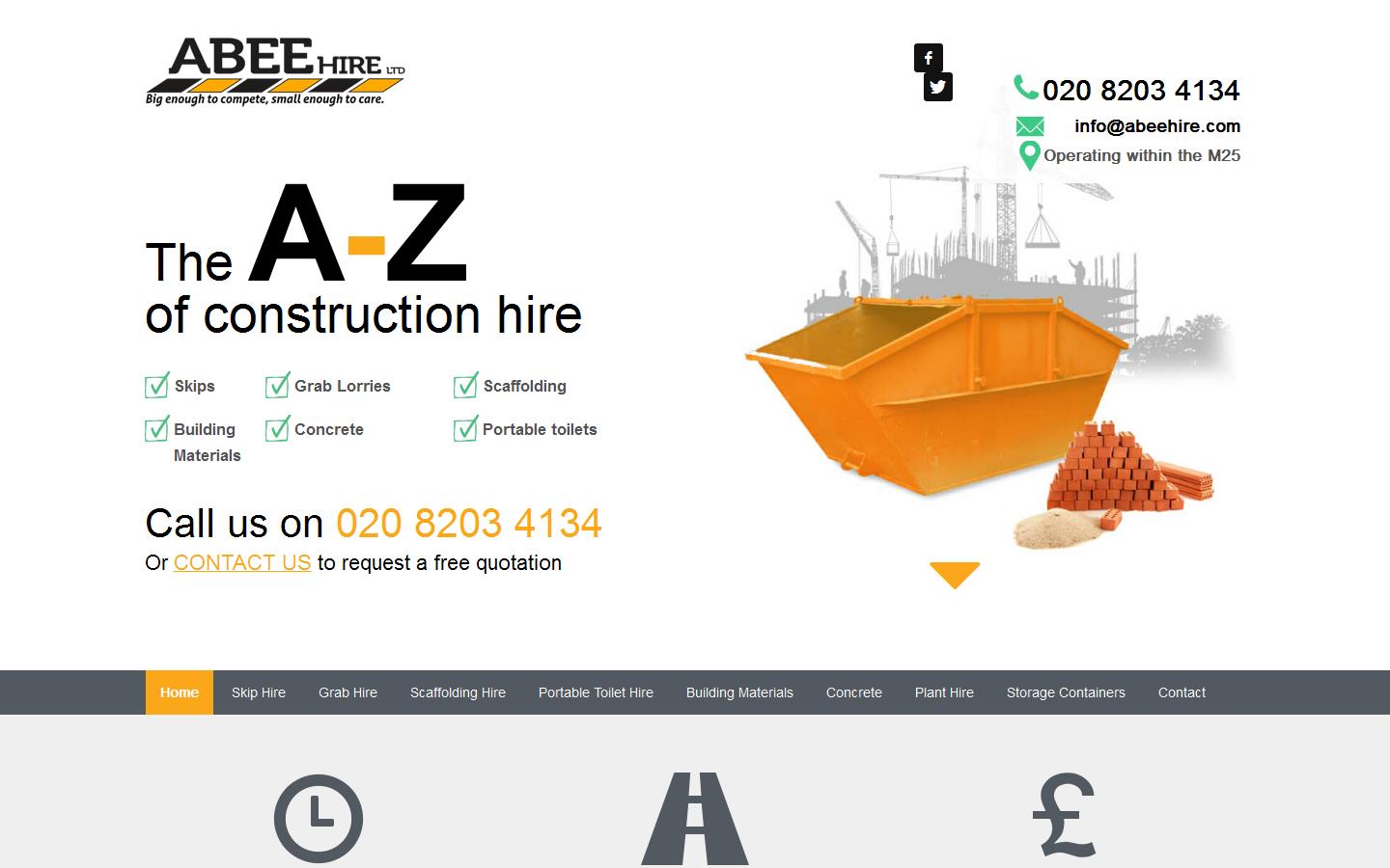 Abee Hire Website