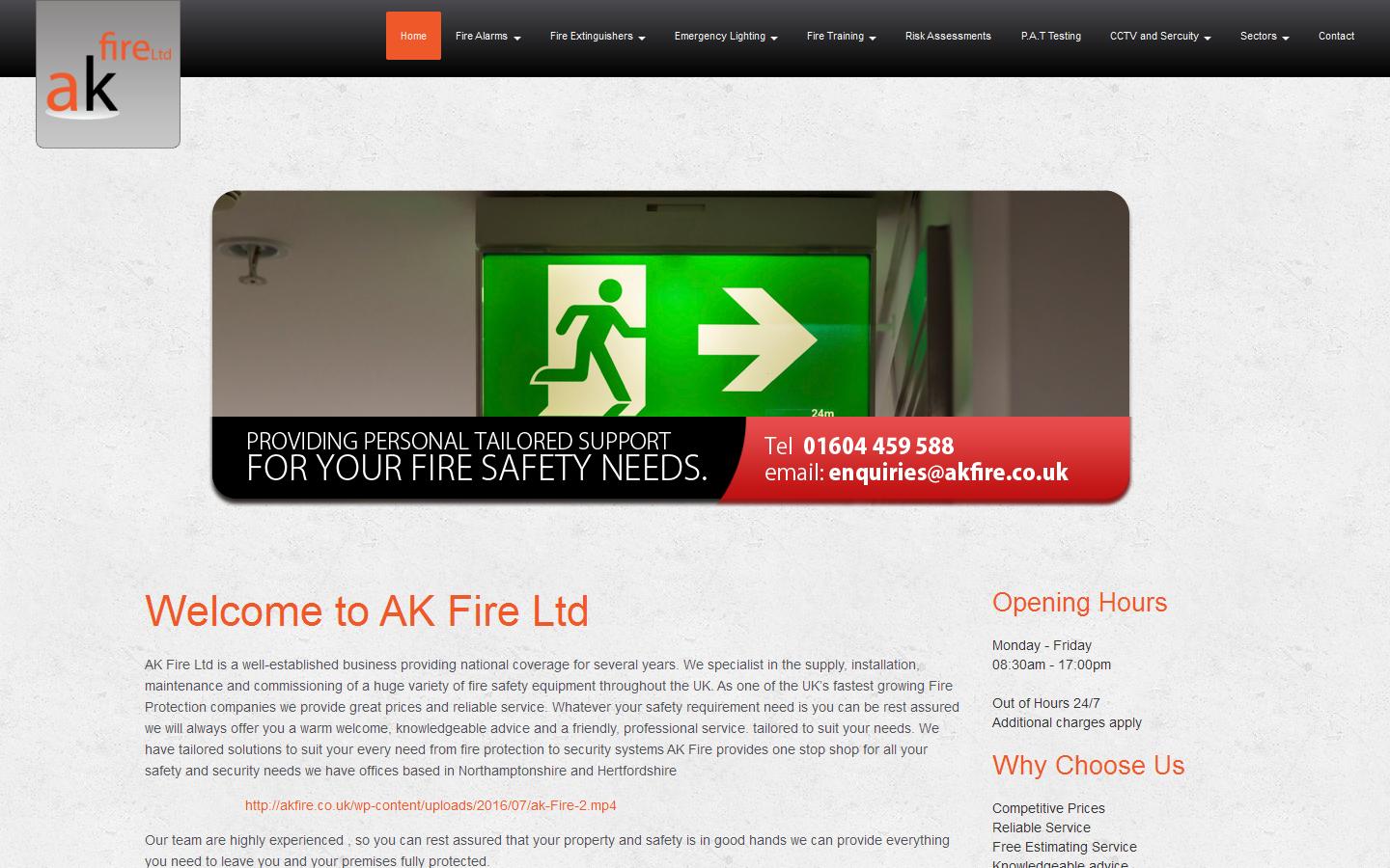 ak fire Ltd Website