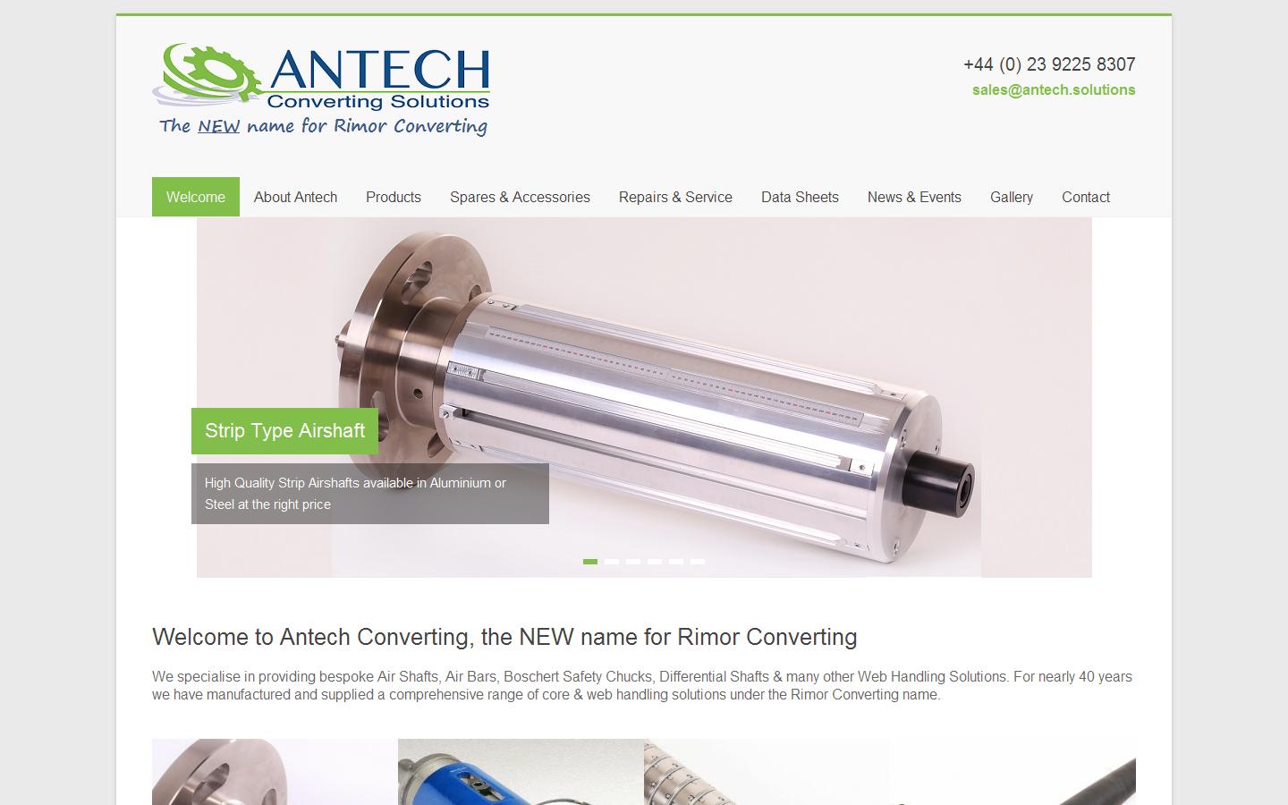 Antech Converting Solutions Website