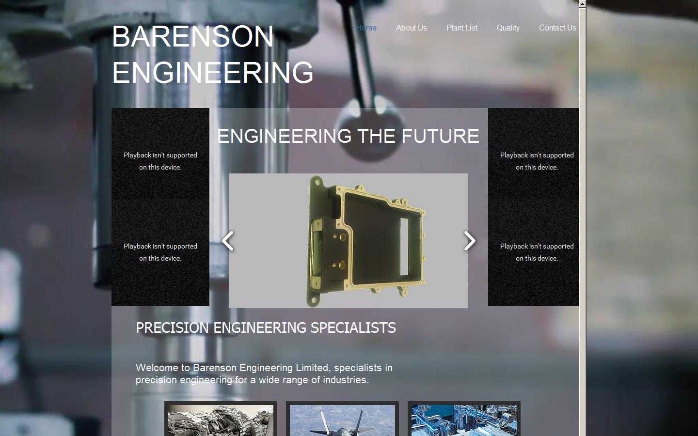 Barenson Engineering Co Ltd Website