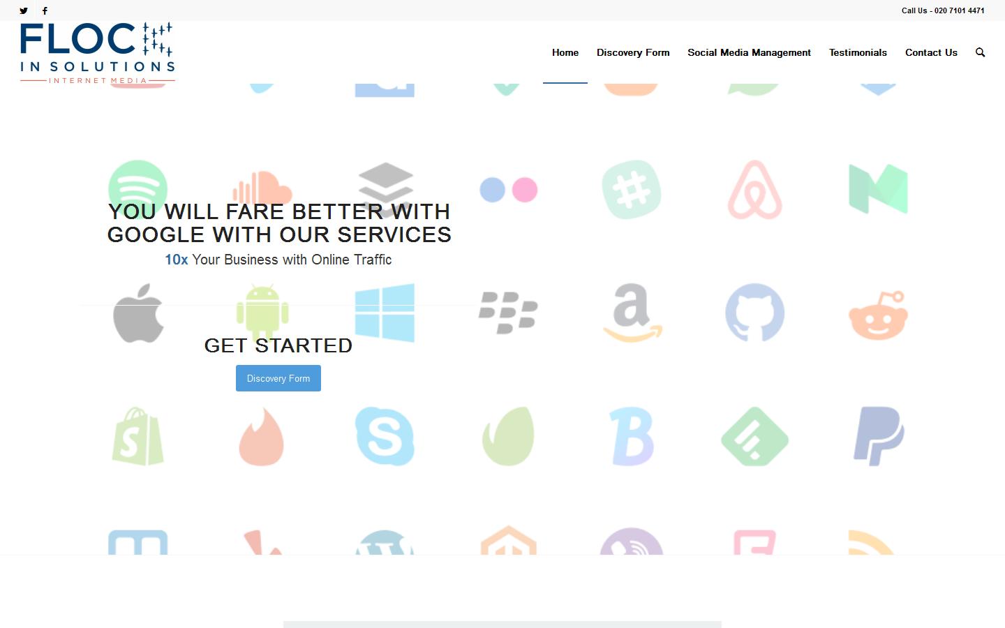 Flock In Solutions Website