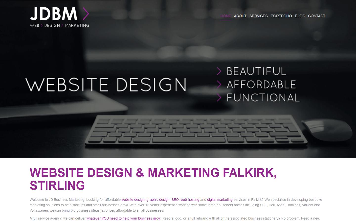 JD Business Marketing Website