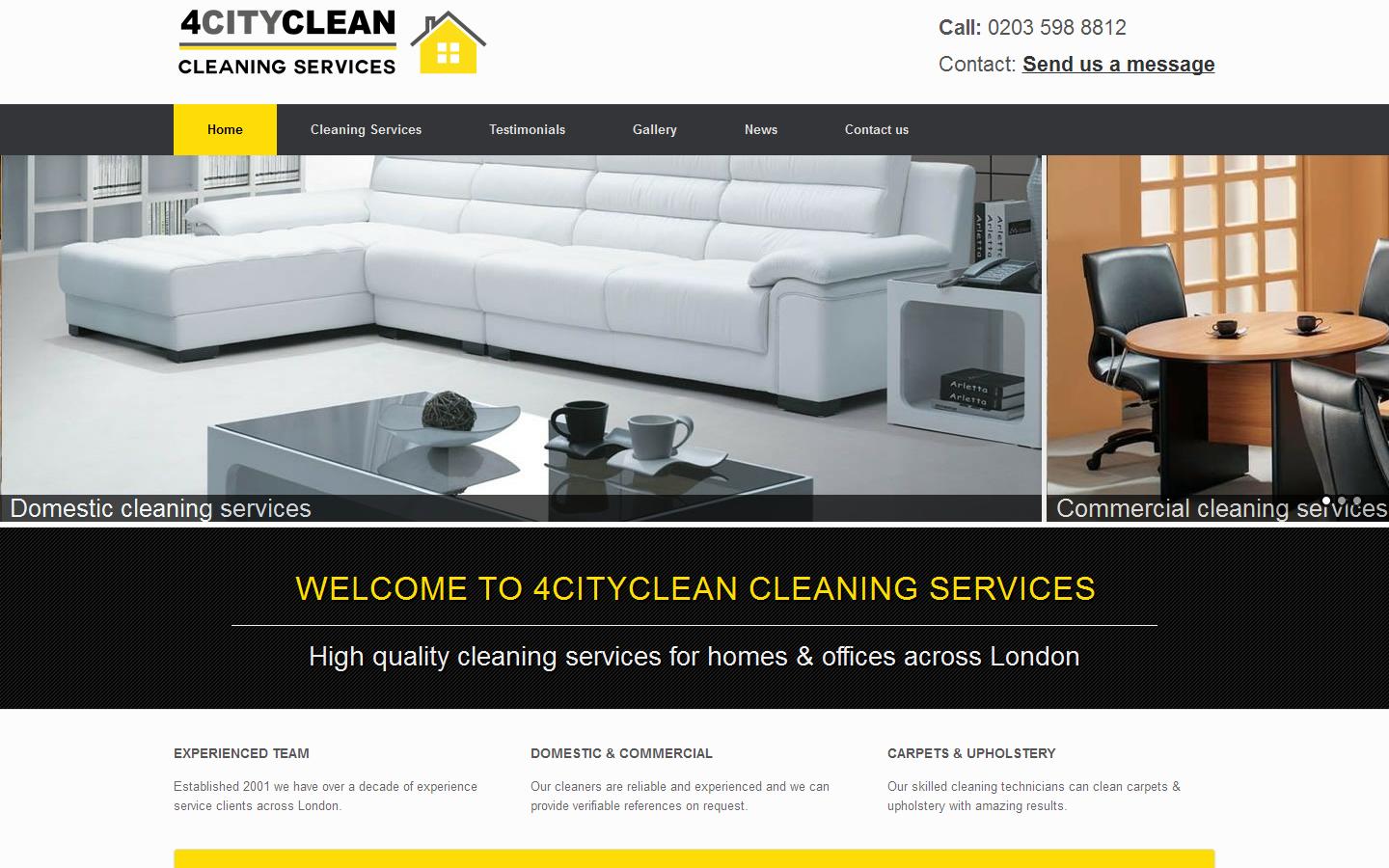 4CityClean Ltd Website