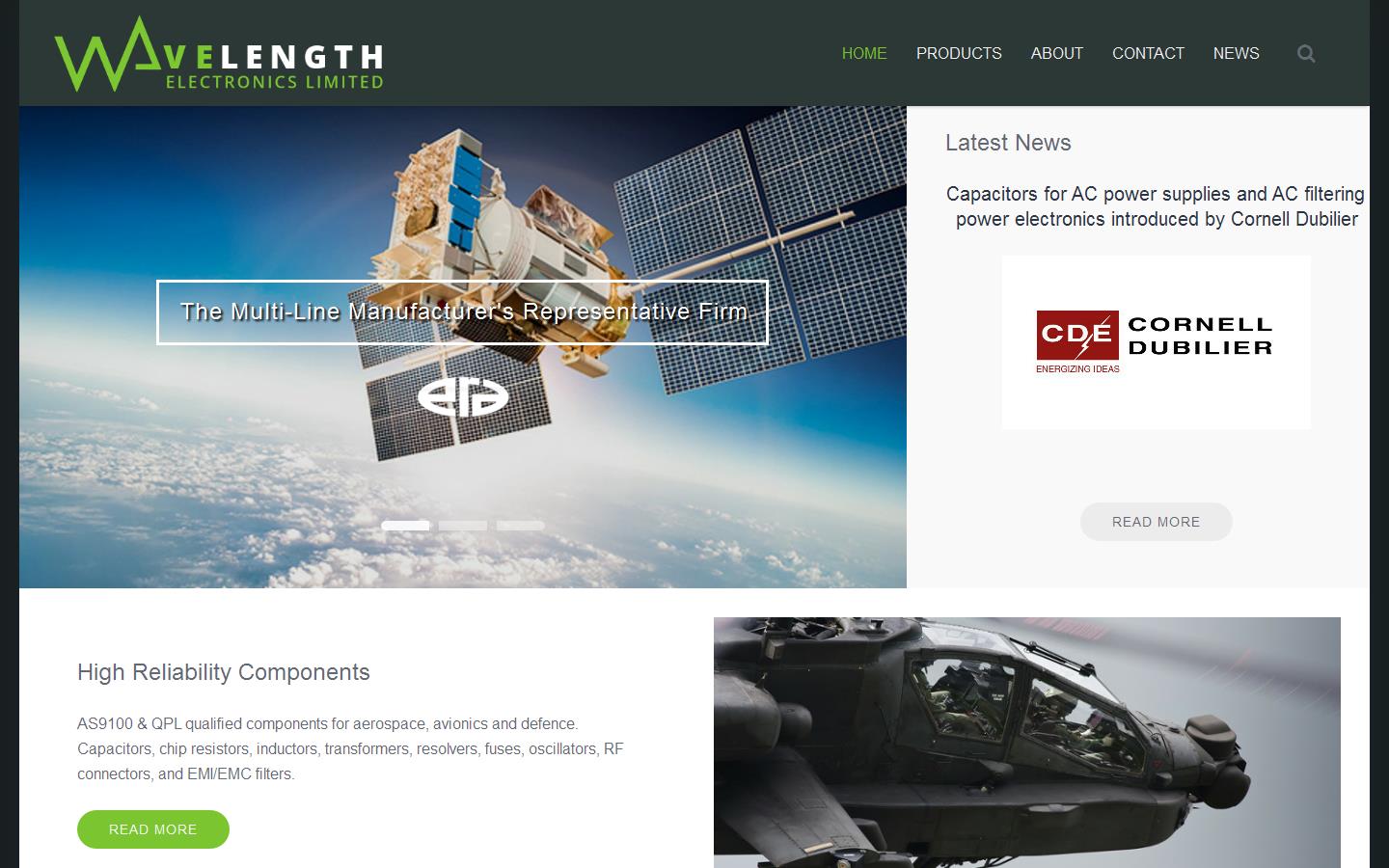 Wavelength Electronics Ltd Website